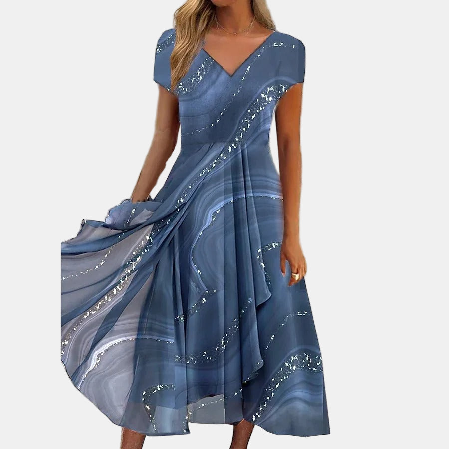 Inga | Elegant Flödande Midiklänning