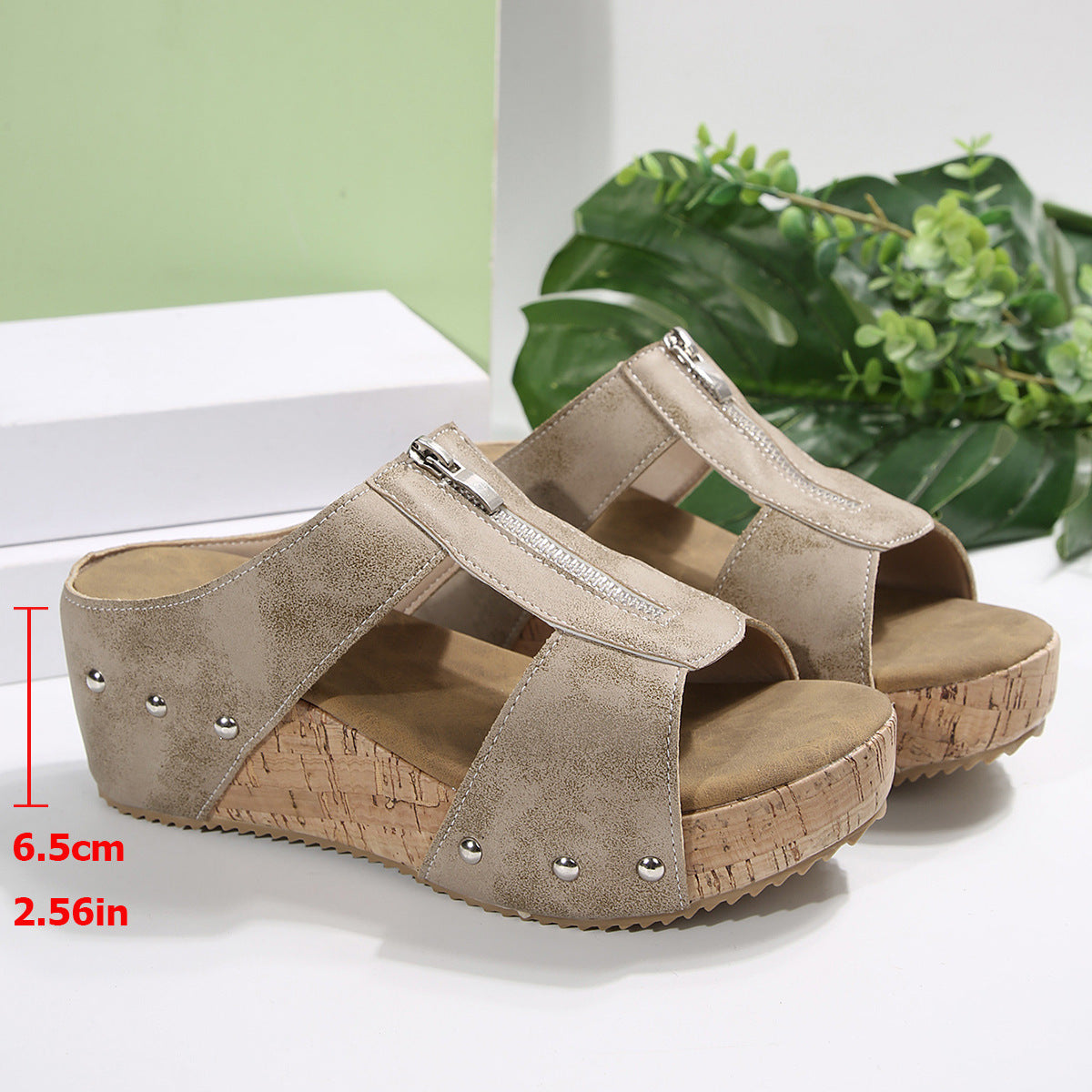 Karin | Laurelle - Stiliga Kilklack Sandaler