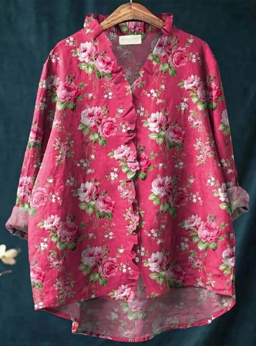 Petra | Vintageinspirerad Rosblus