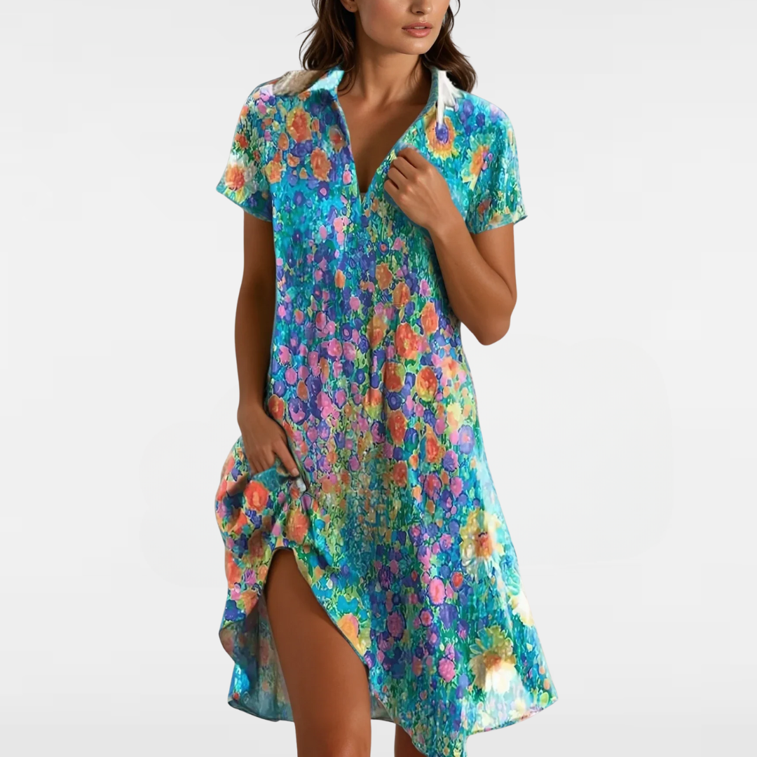 Hannah | Vintage Blommig Klänning