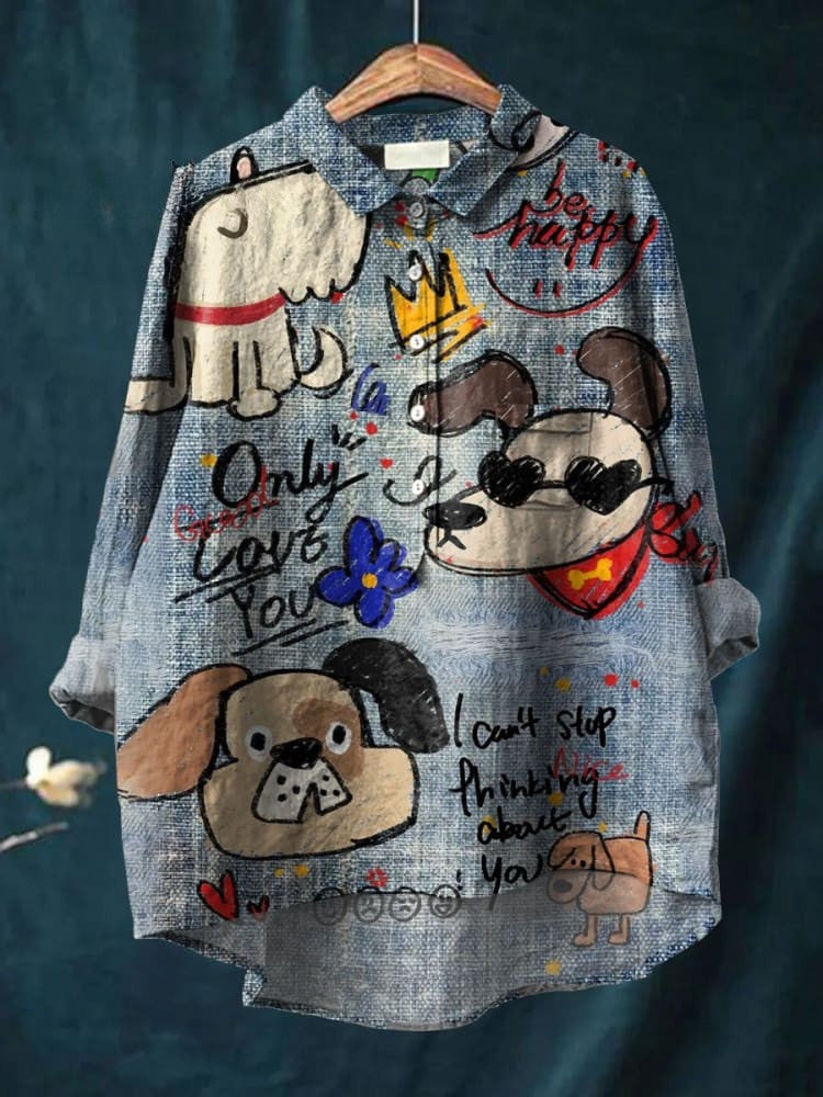 Agnes | Kärleksfull Hund Doodle T-shirt