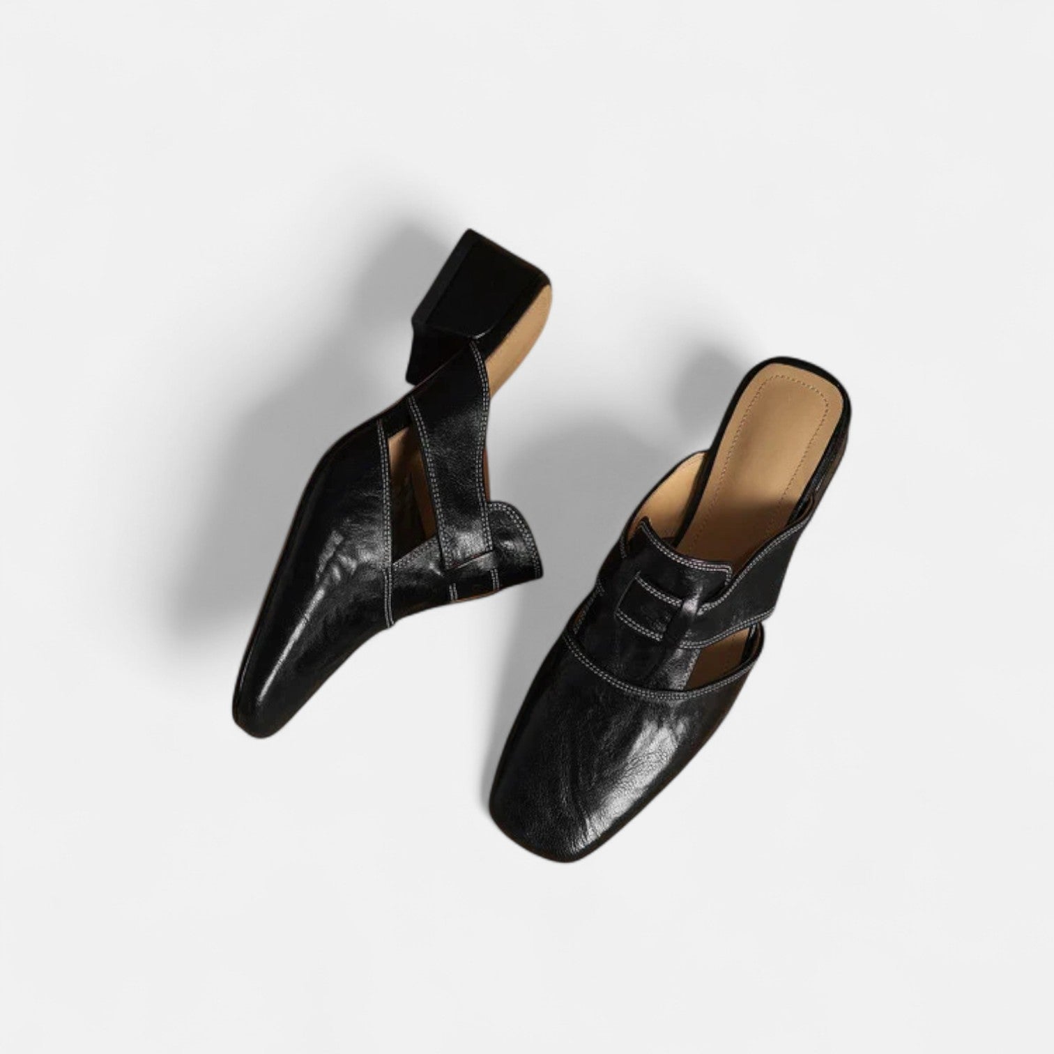 Sigrid | Eleganta Läder Sandaler i Svart