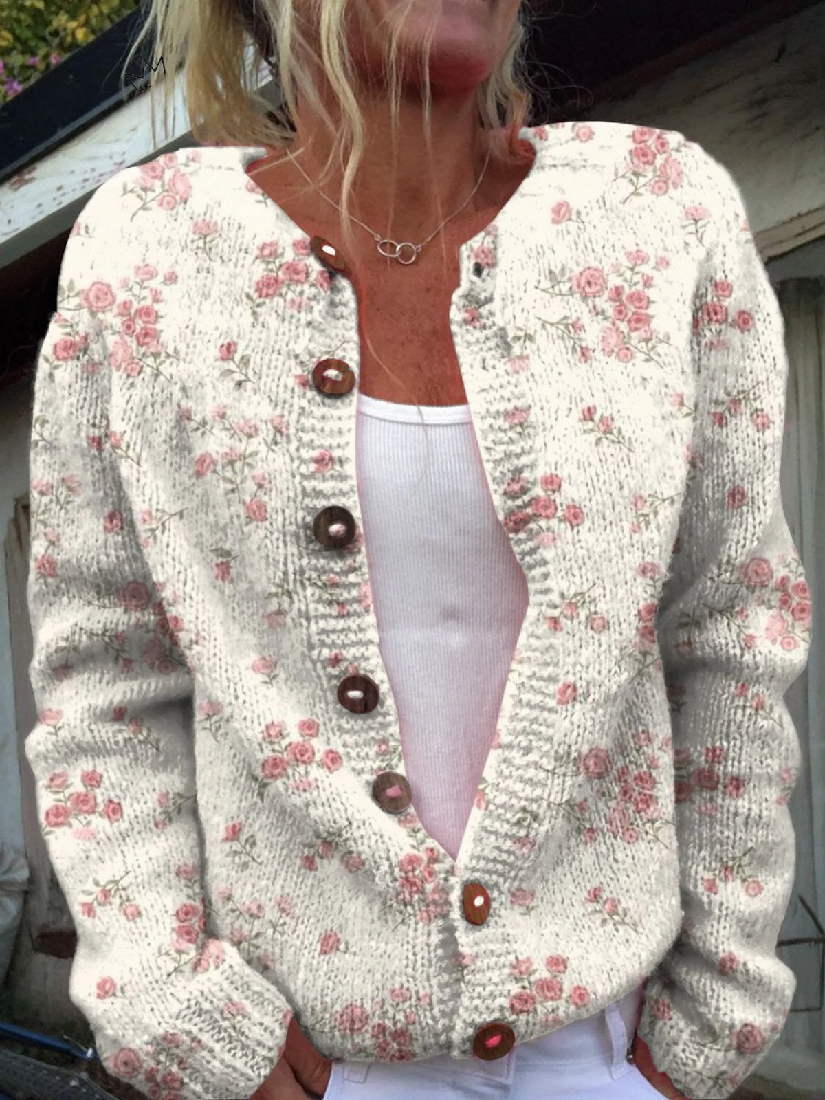 Emma | Dam Vintage Stickad Kofta