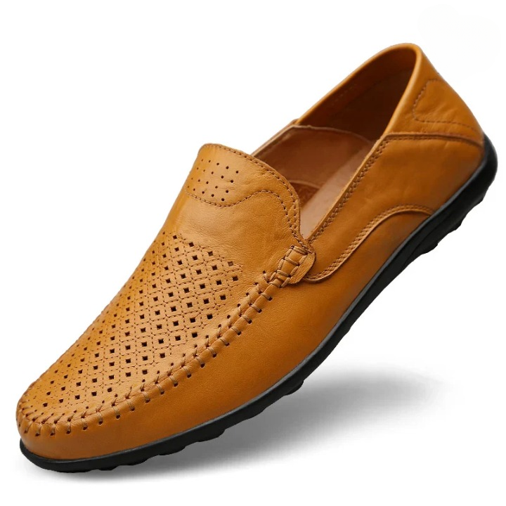 Eva | Klassiska Loafers i Svart Läder