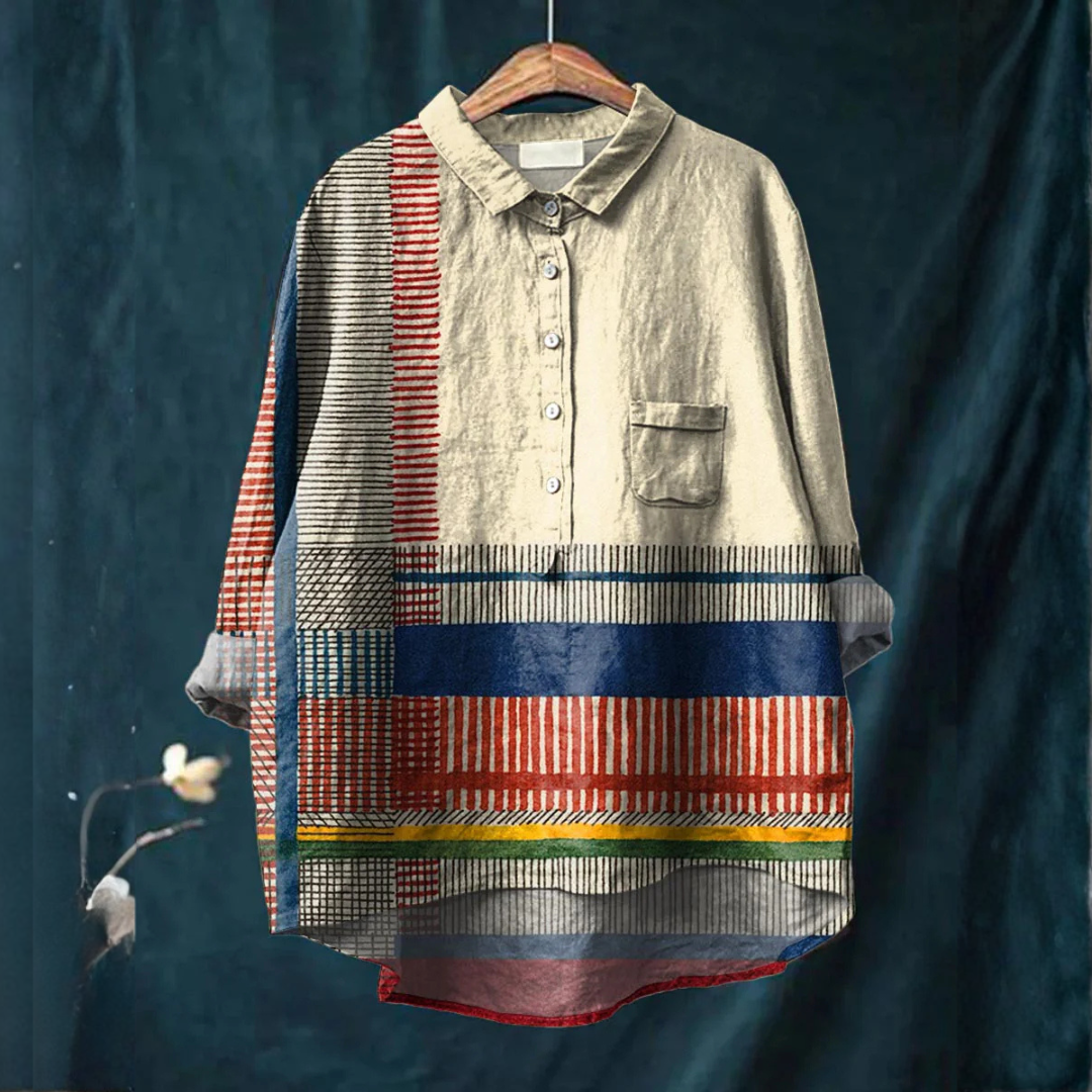 Lena | Artistiska Ränder Skjorta