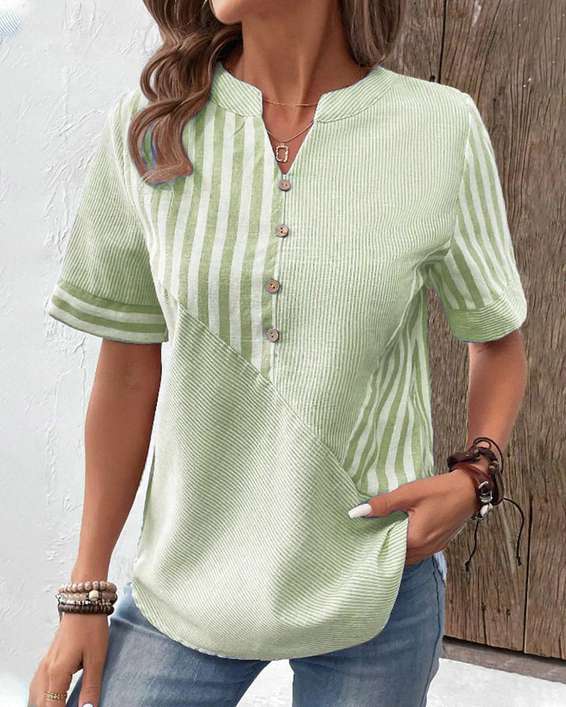 Klara | Talia – Elegant Randig Blus
