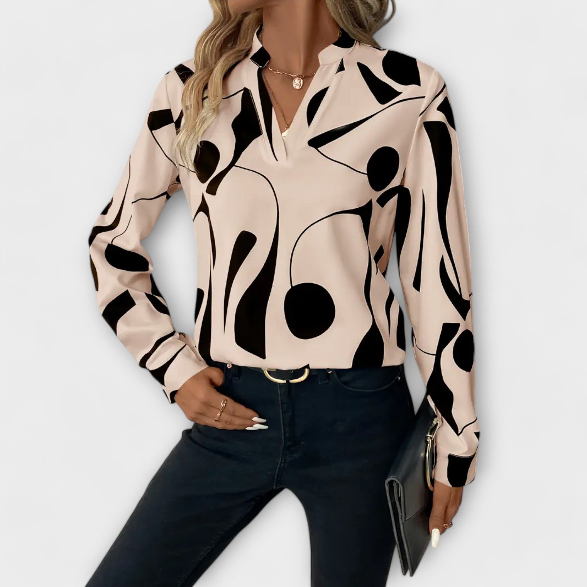 Frida | Blus med Långa Ärmar