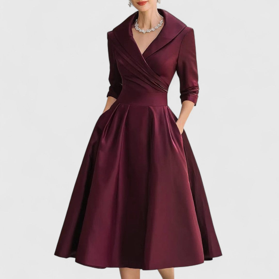 Tyra | Elegant Midi Klänning