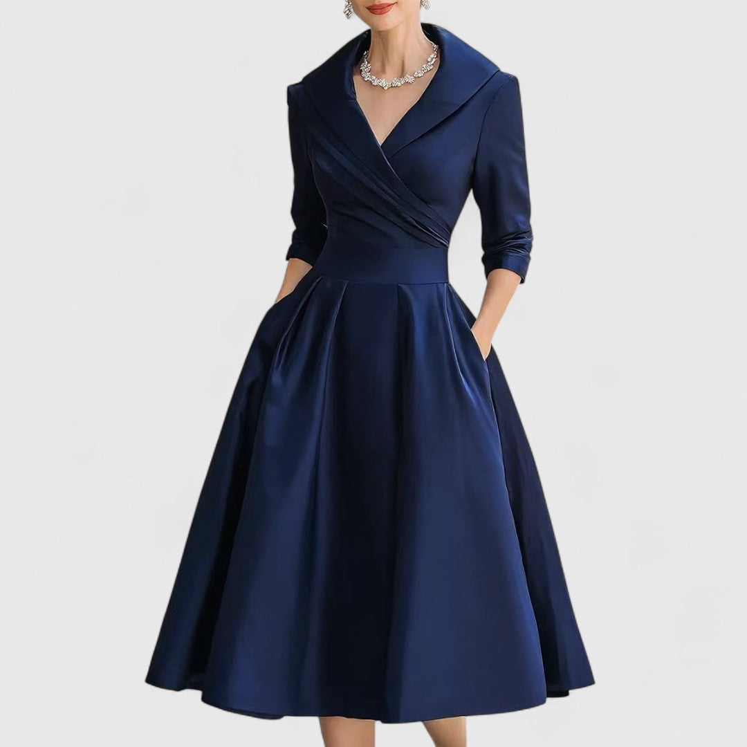 Tyra | Elegant Midi Klänning