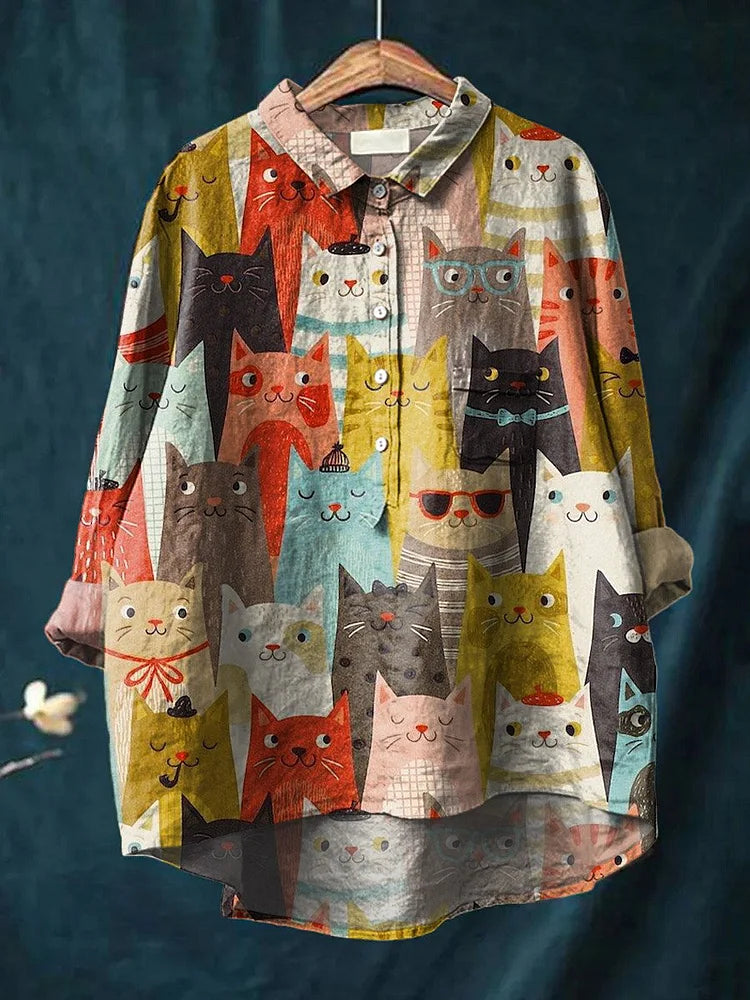 Ulrika | Oversized T-shirt med hundmotiv, svart bomull