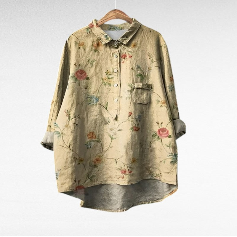 Petra | Elegant Linne Sommarblus