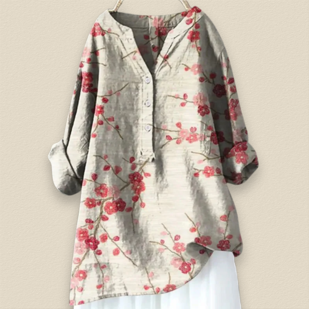 Florellia | Lätt Blommig Blus