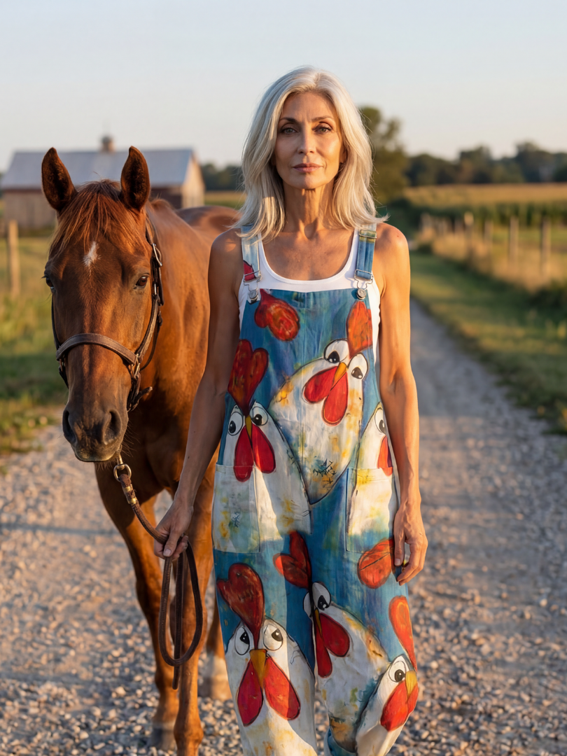 Elsa | Jumpsuit i Svart med Avslappnad Passform