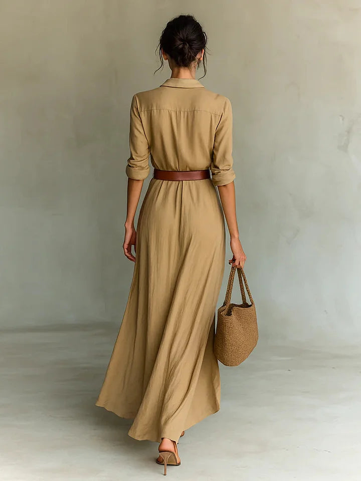 Sanna | Kavaj-Wrap Maxi Klänning