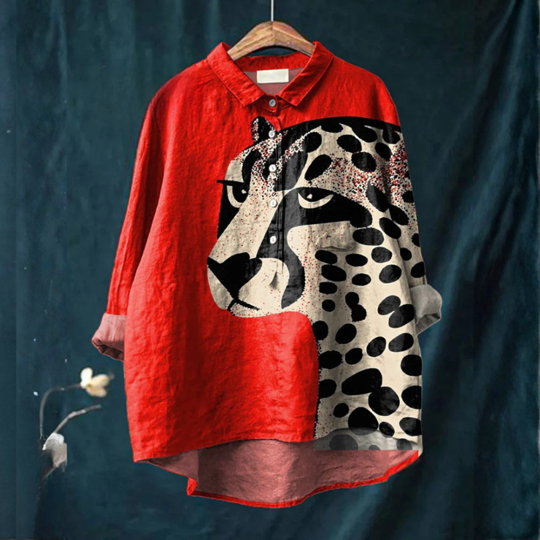 Nala | Vågad Leopardtryck Skjorta