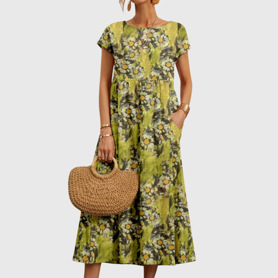 Eva | Elegant blommig klänning