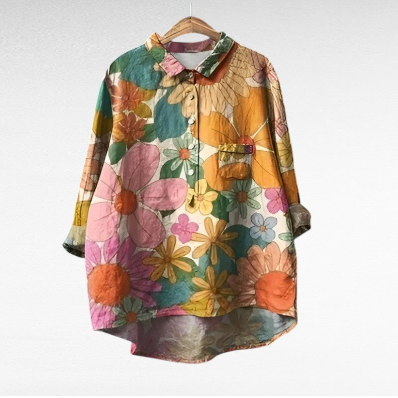 Camille | Elegant Linne Sommarblus