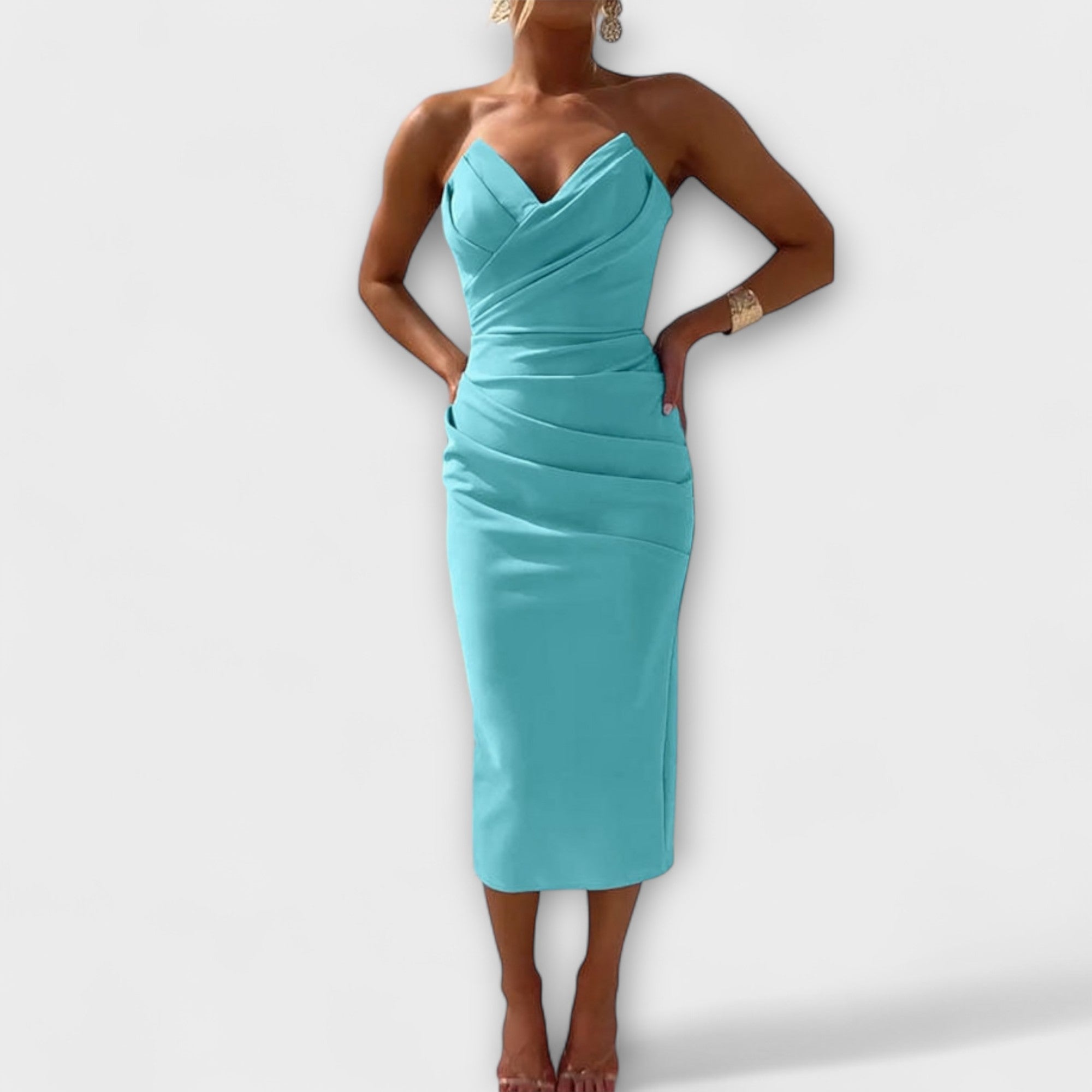 Stina | Elegant Off-Shoulder Klänning