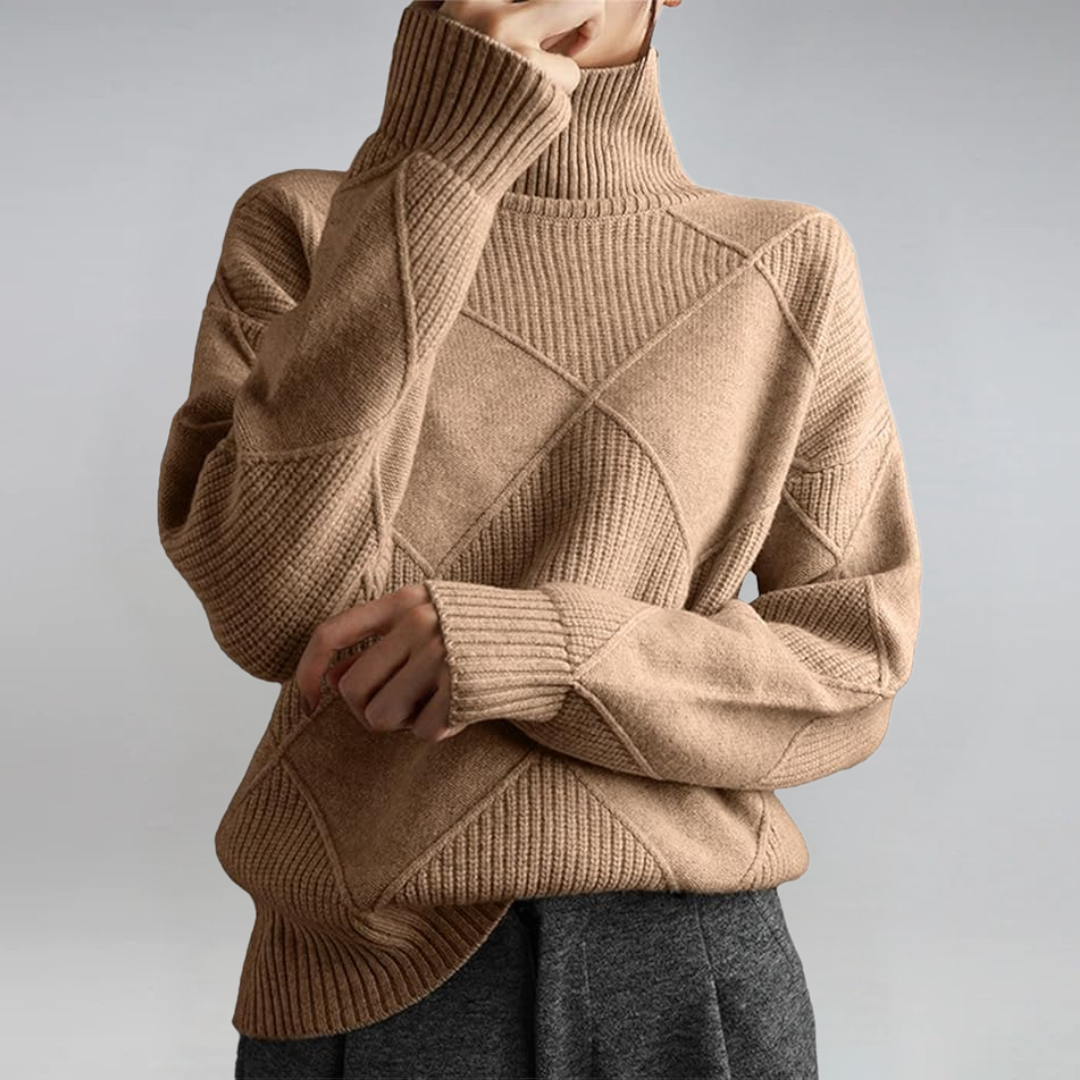 Lena | Lyxig Turtleneck Tröja