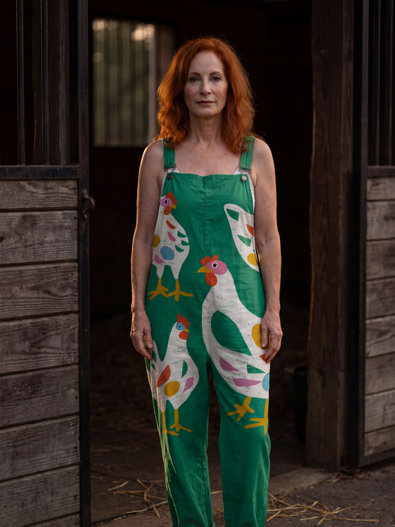 Ingrid | Tryckt jumpsuit med vida ben