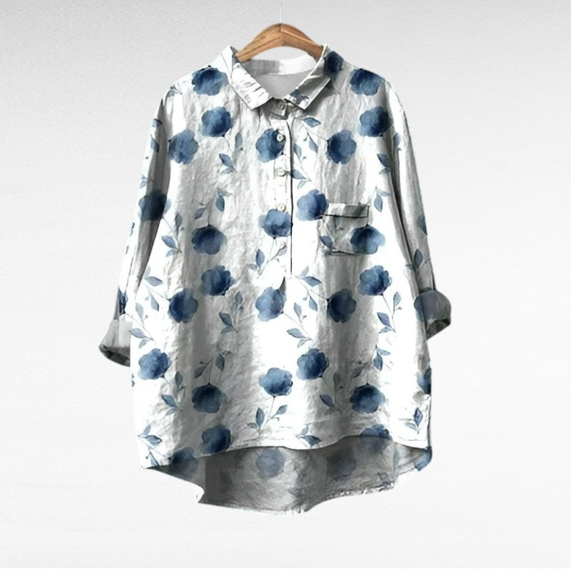 Camille | Elegant Linne Sommarblus