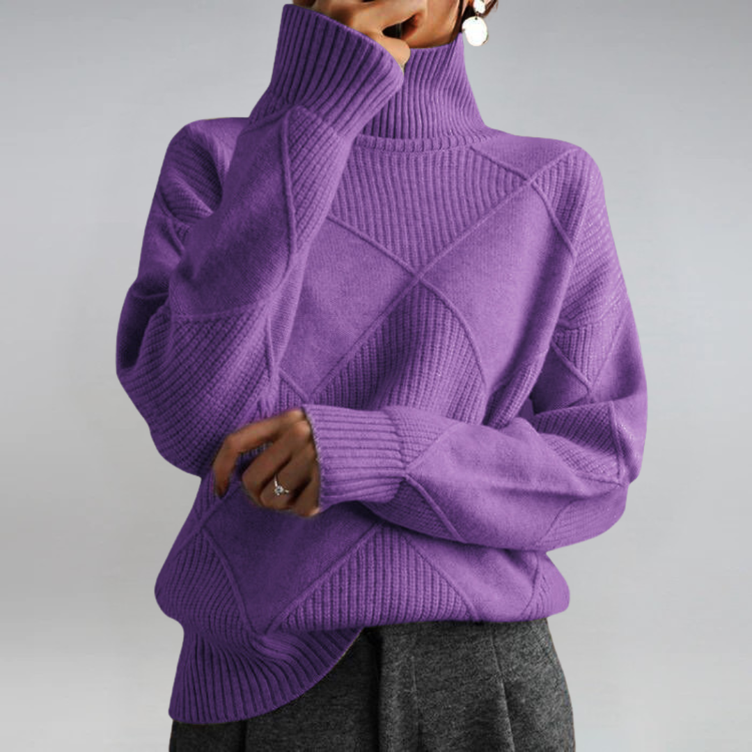 Lena | Lyxig Turtleneck Tröja