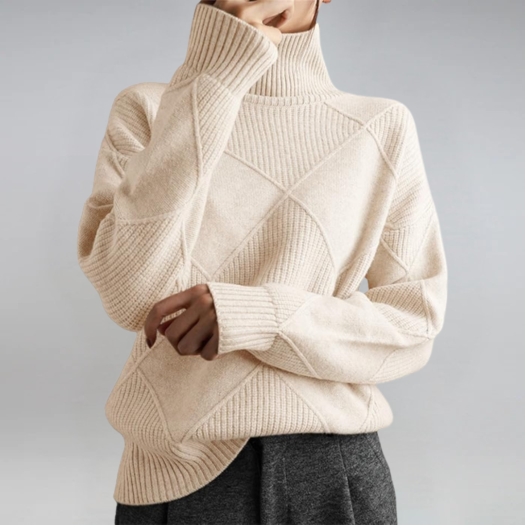 Lena | Lyxig Turtleneck Tröja