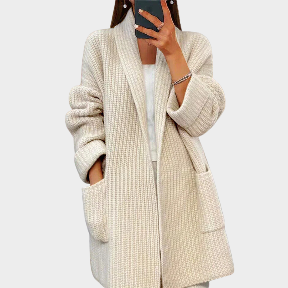 Marielle | Stickad Ullcardigan