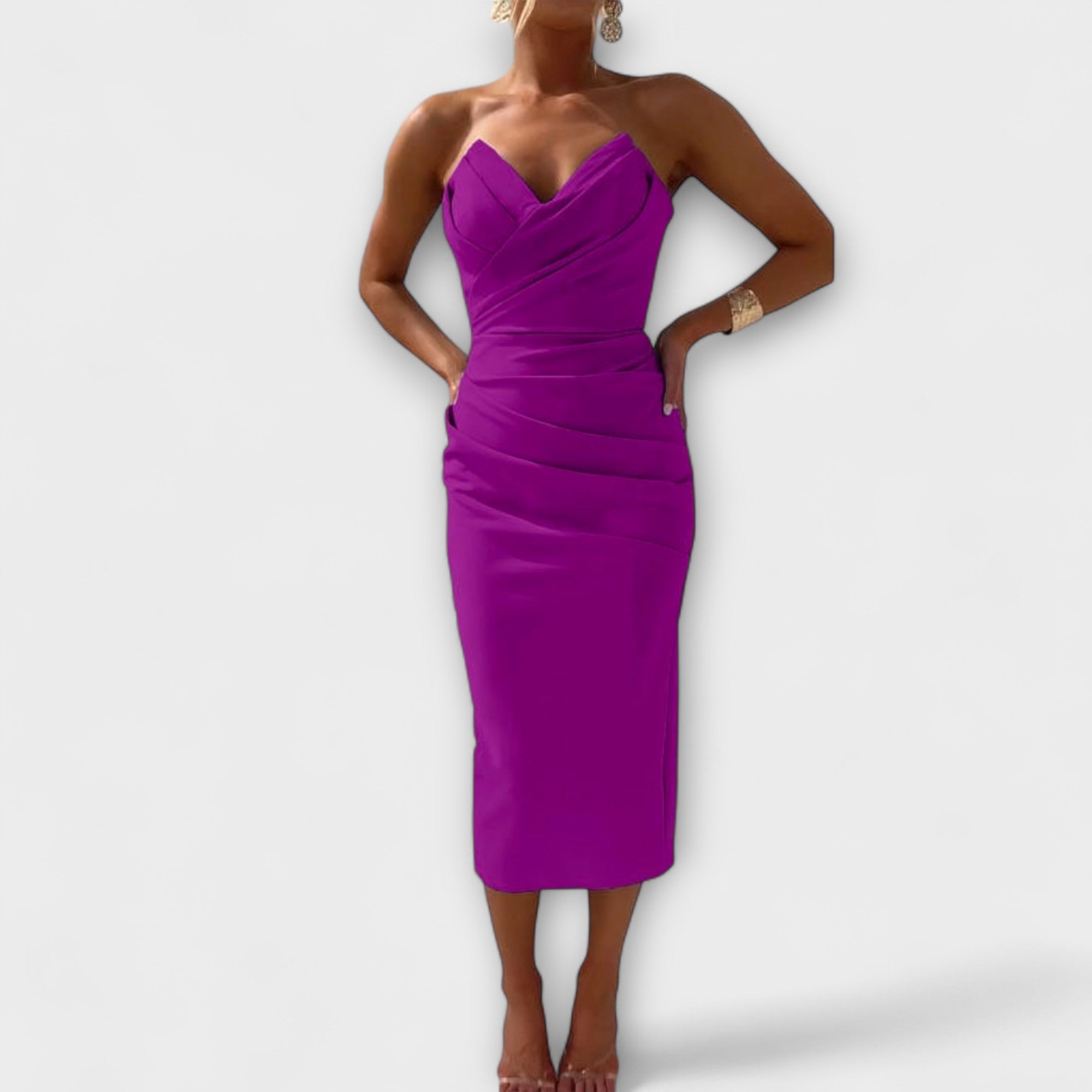 Stina | Elegant Off-Shoulder Klänning