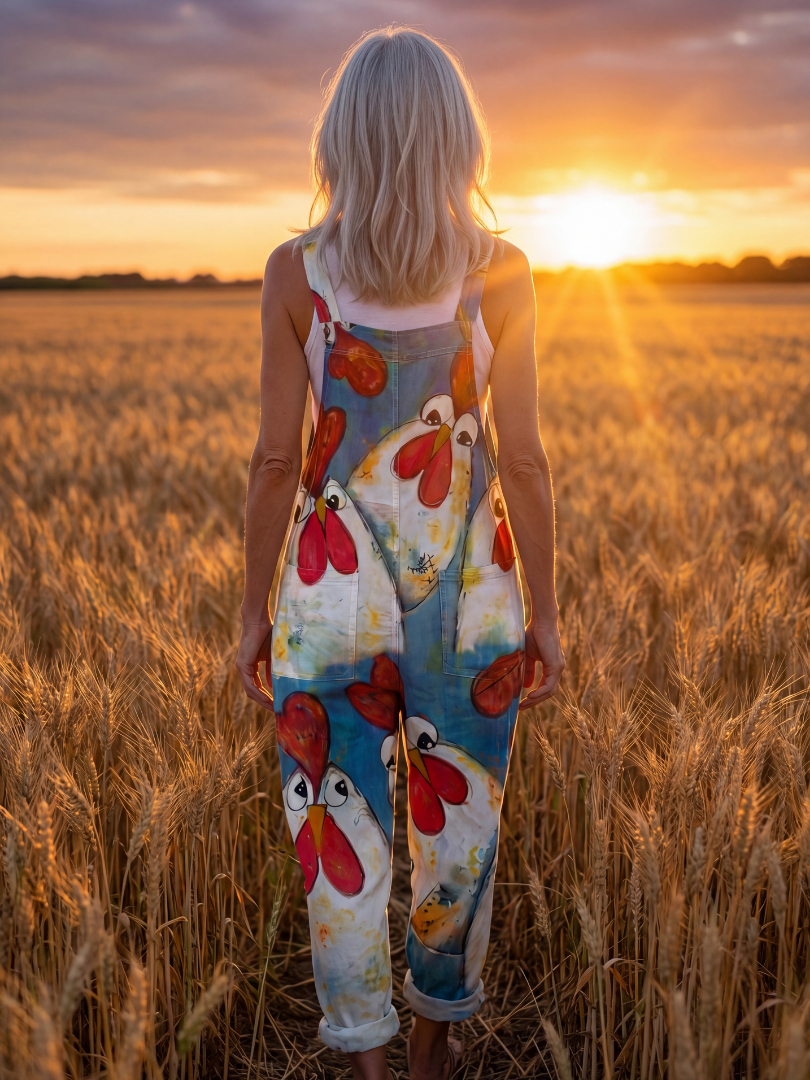 Elsa | Jumpsuit i Svart med Avslappnad Passform