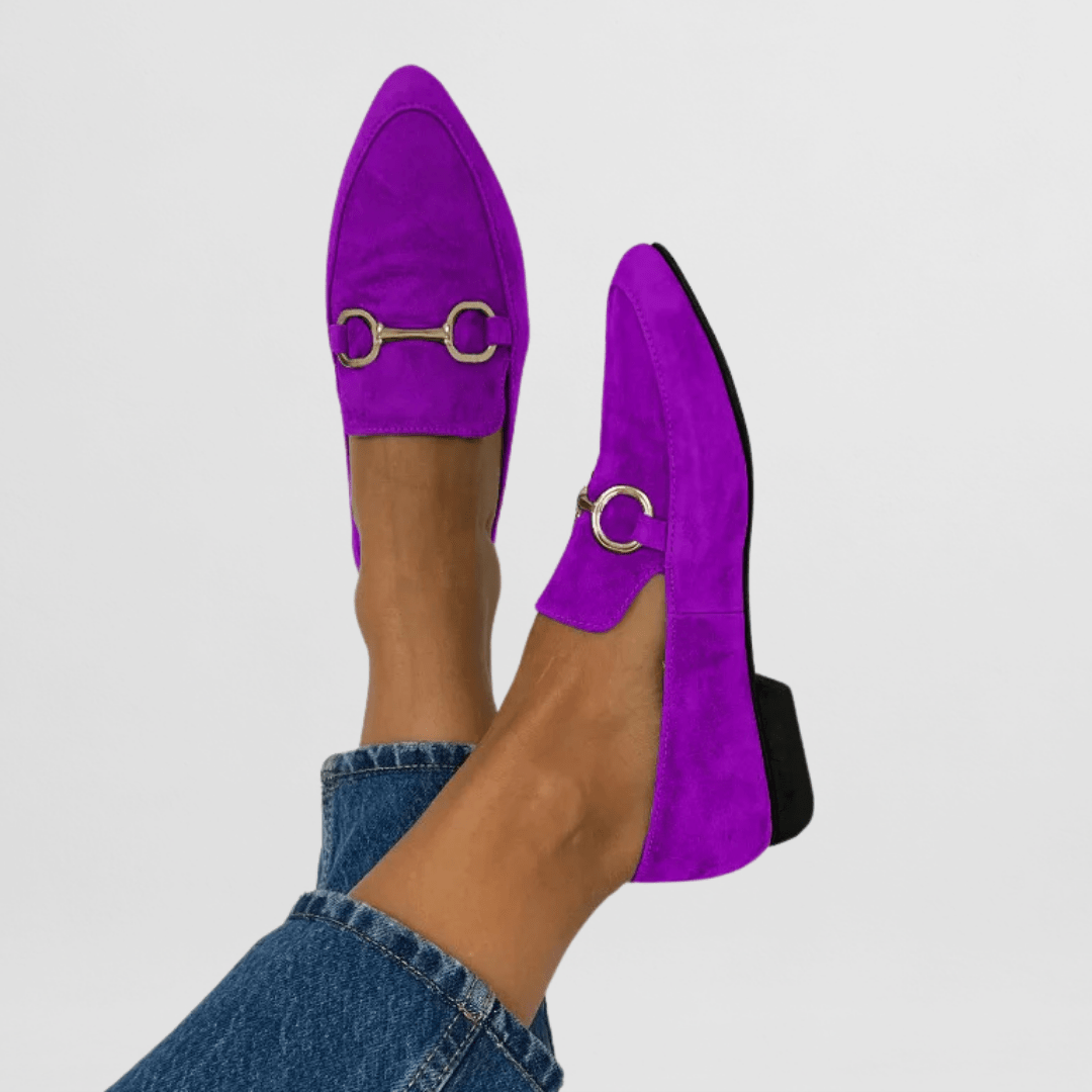 Maria | Färgglada Boho Loafers i mjukt läder