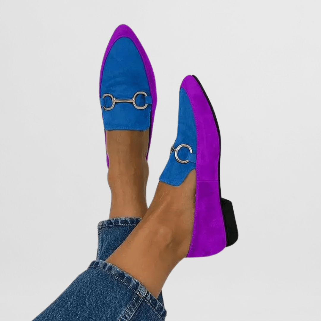 Maria | Färgglada Boho Loafers i mjukt läder