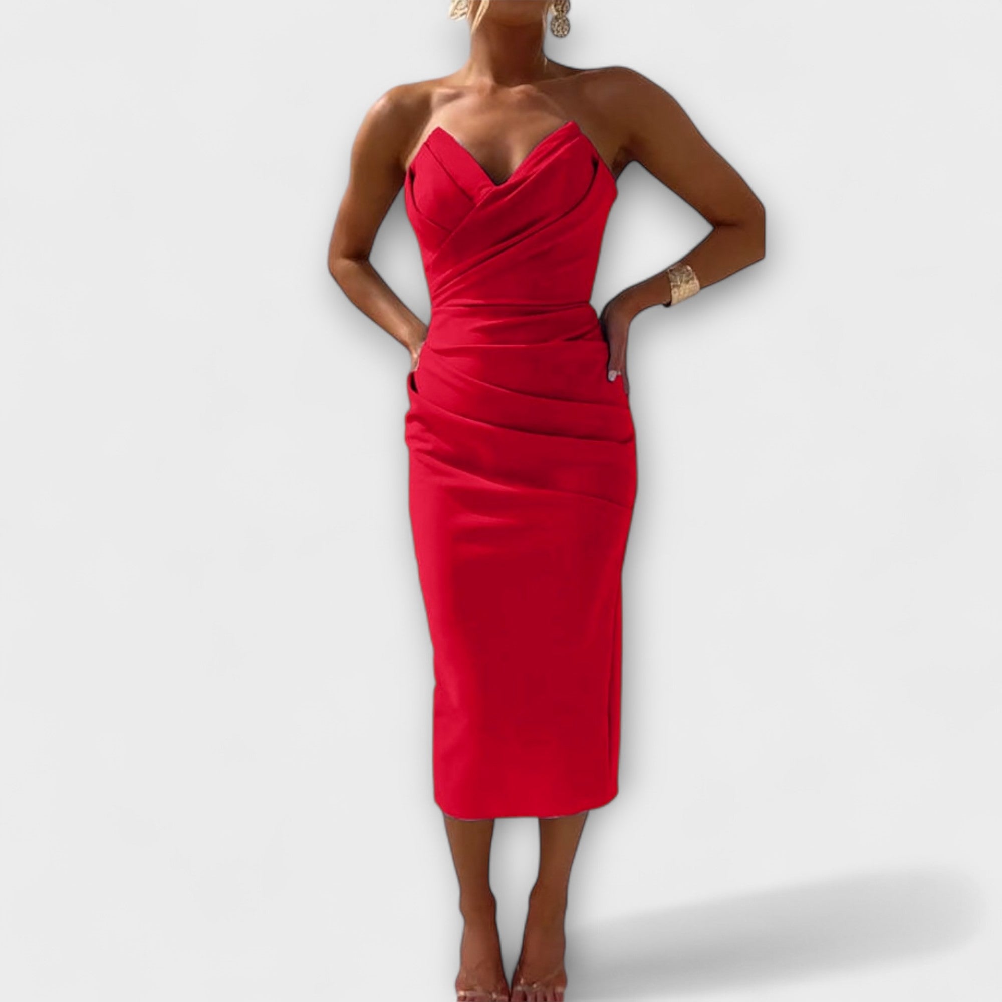Stina | Elegant Off-Shoulder Klänning