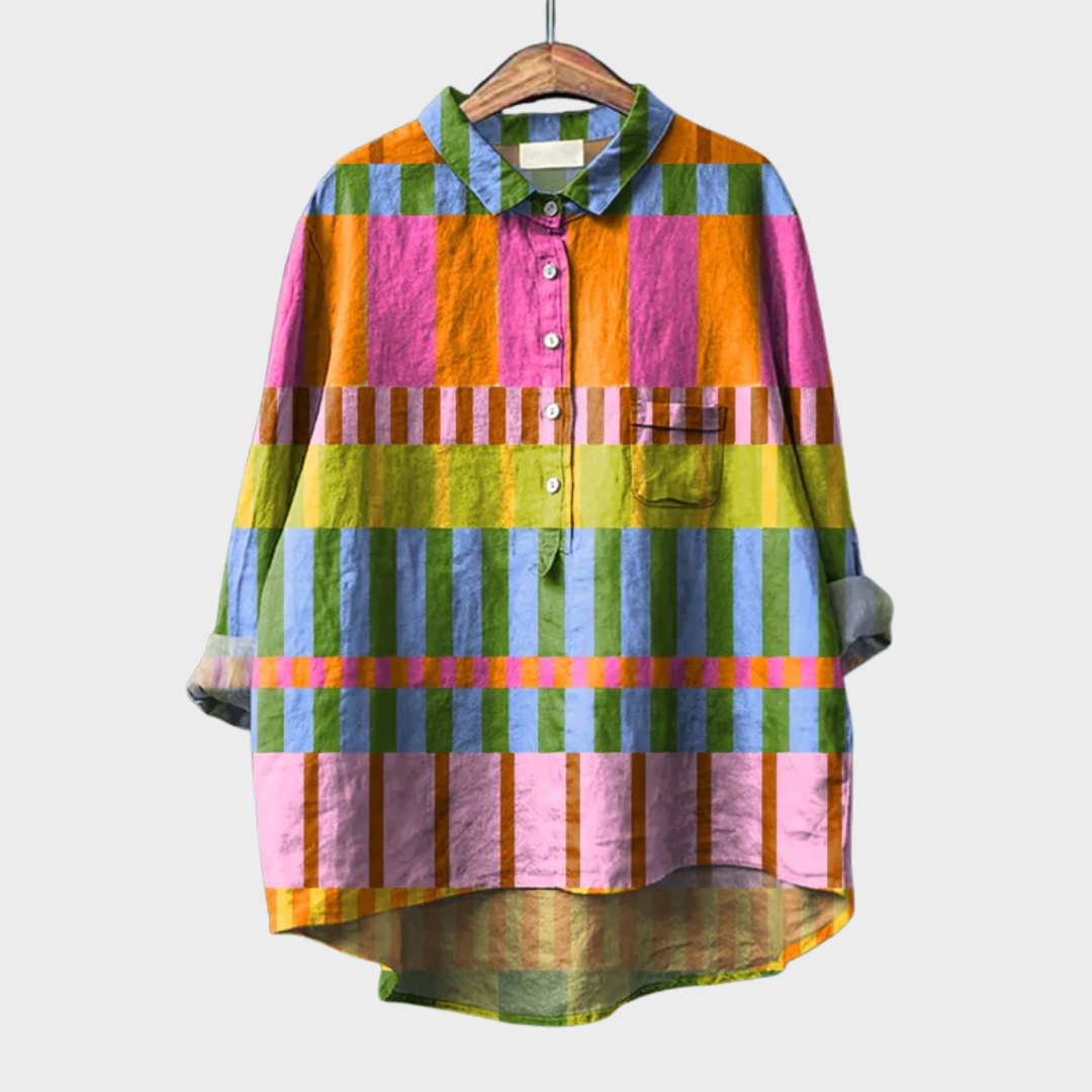 Amber | Elegant Linne Sommarblus