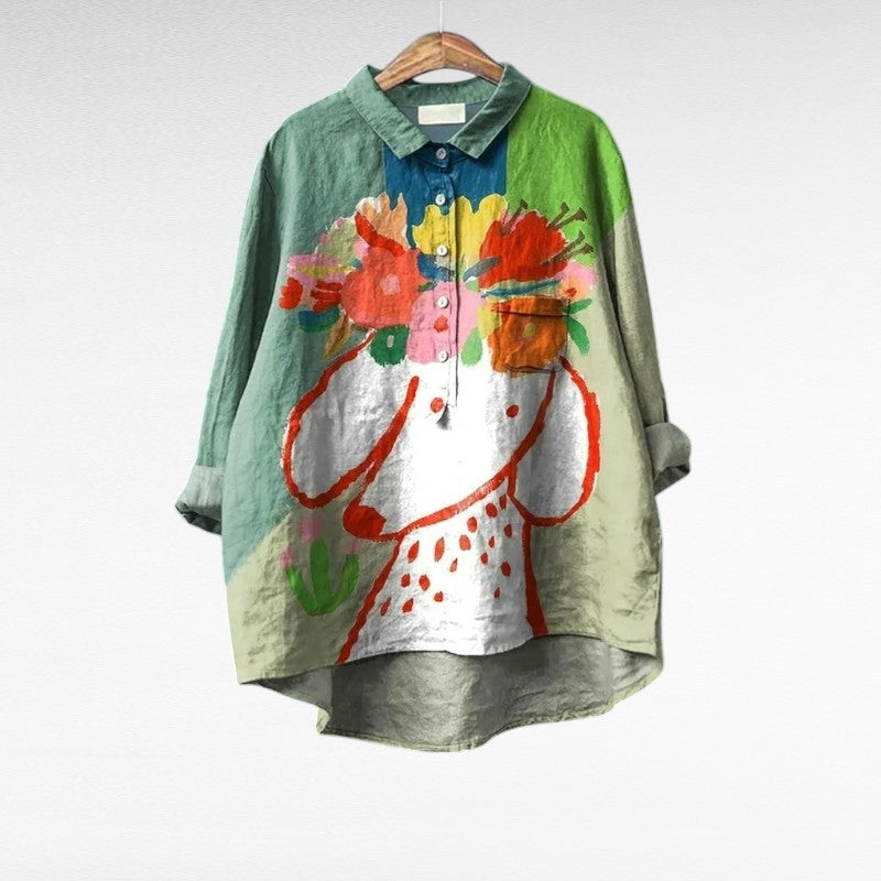 Aurélie | Elegant Linne Sommarblus