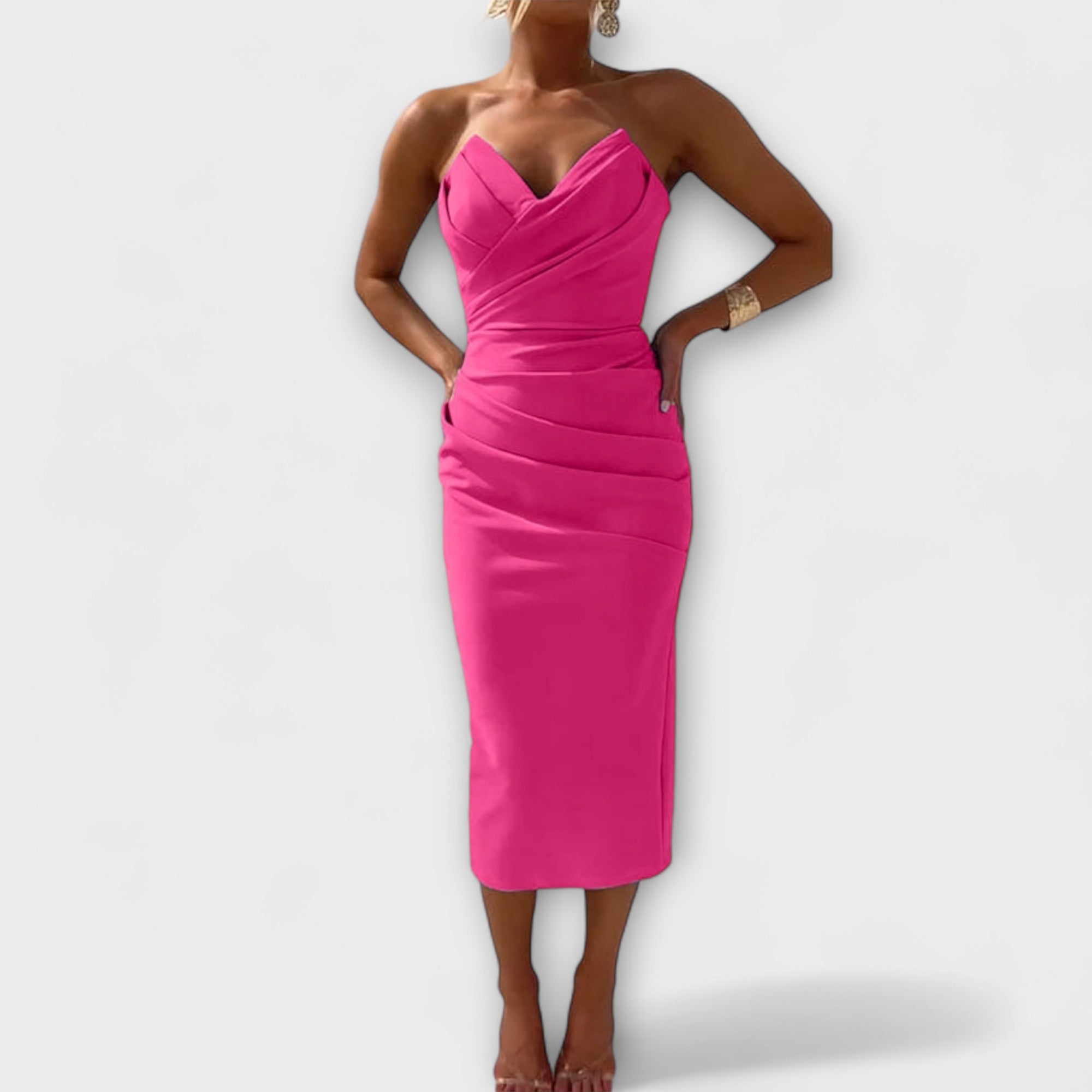 Stina | Elegant Off-Shoulder Klänning
