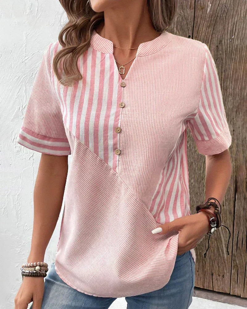 Klara | Talia – Elegant Randig Blus