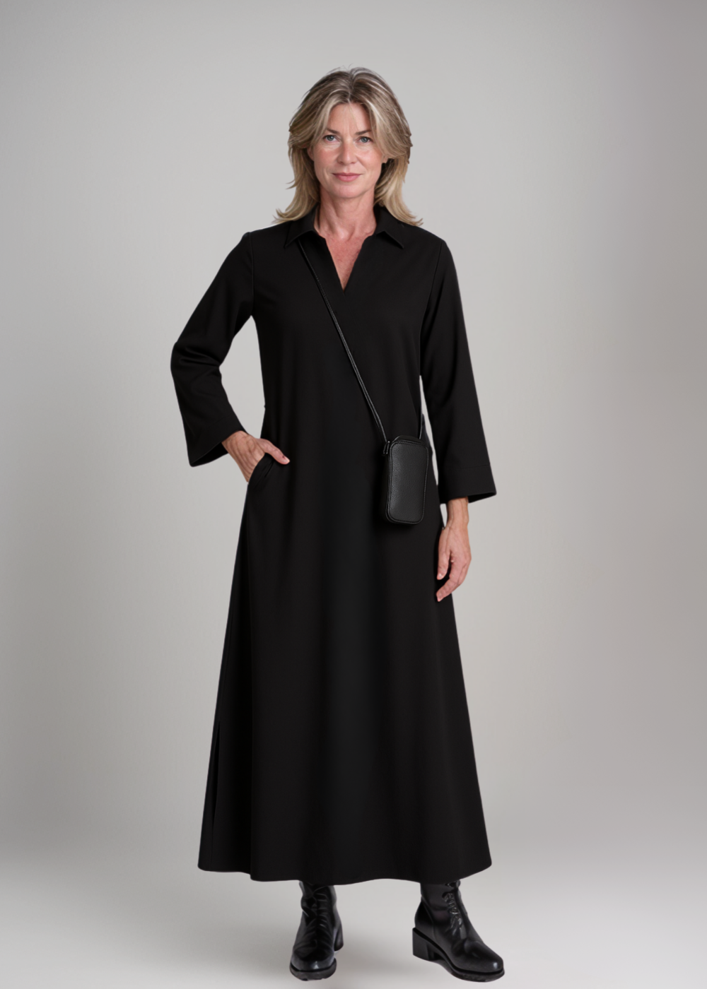 Lisa | Elegant Lång Maxi Klänning