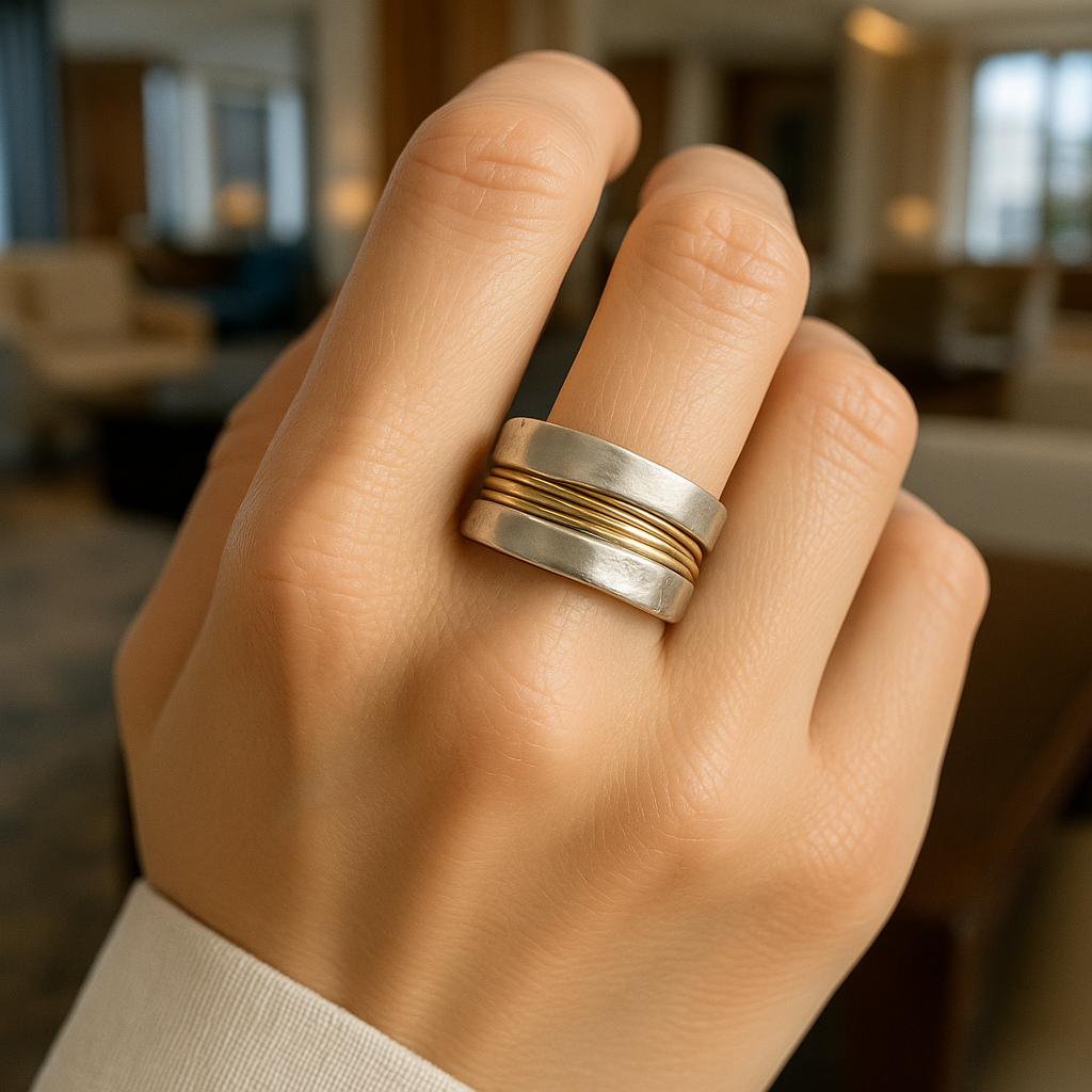 ANNA | SILVER-GULD RING