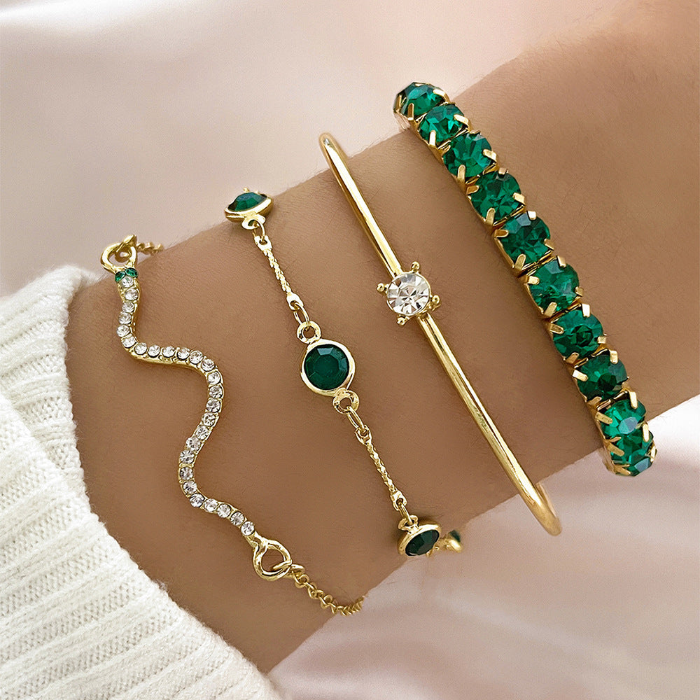 Elin | Elegant guldarmbandsset med klassisk design