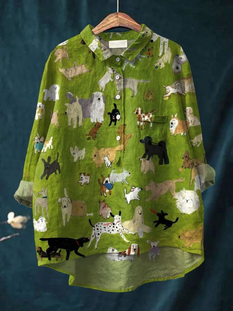 Hilda | Bluey™ Hundkonst T-shirt i bomull, regular passform, vit
