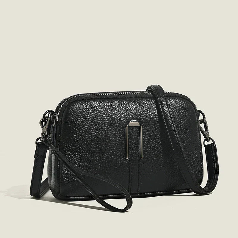 Lovisa | Crossbody i svart läder