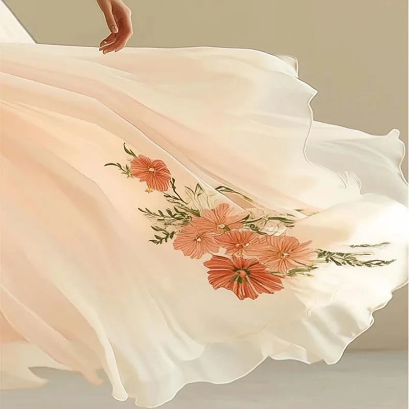 LUMIELLA – ELEGANT HÖG MIDJA V-HALS KALAS KLÄDNAD