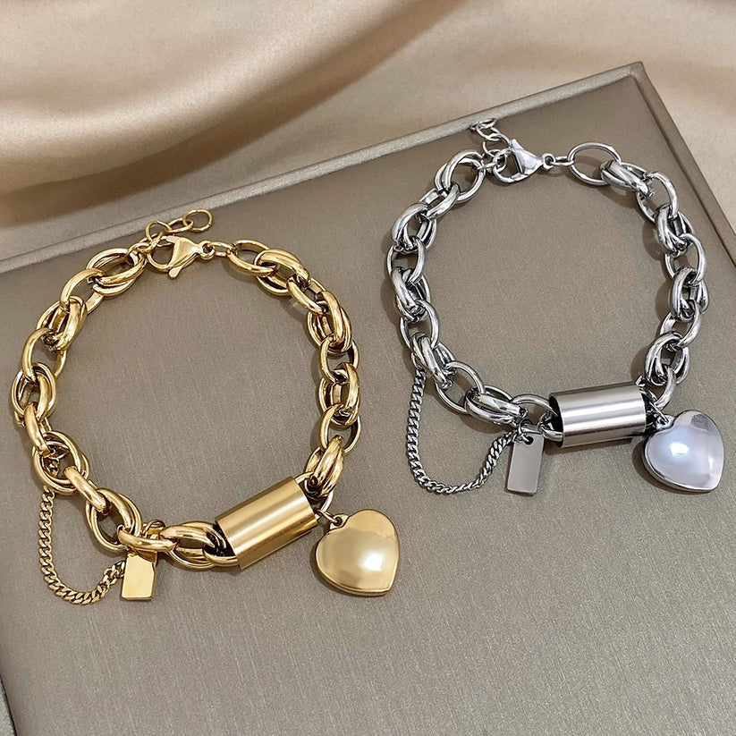 Sofia | Elegant Förgylld Chunky Armband i Guld