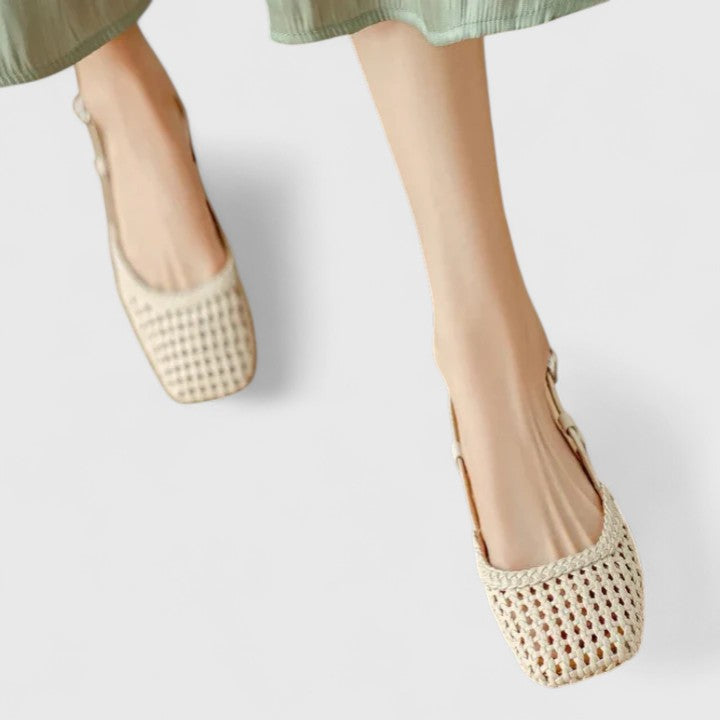 Lovisa | Eleganta sandaler i naturlig läder, klassisk design, beige