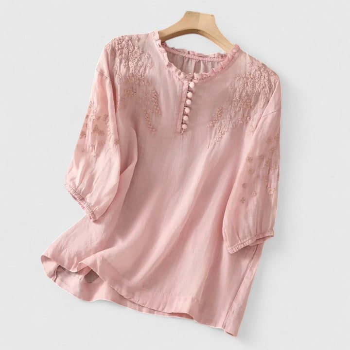 Ebba | Knapp-fram Blus