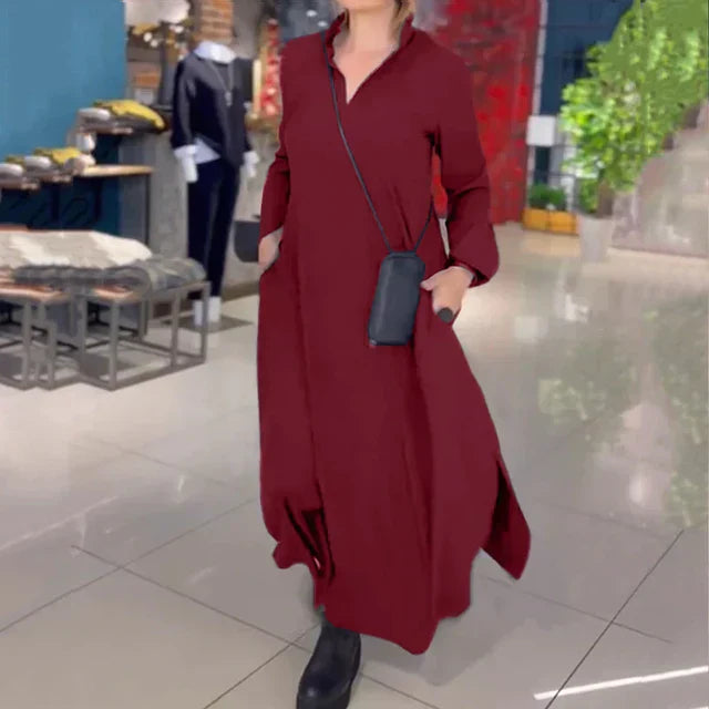 Lisa | Elegant Lång Maxi Klänning