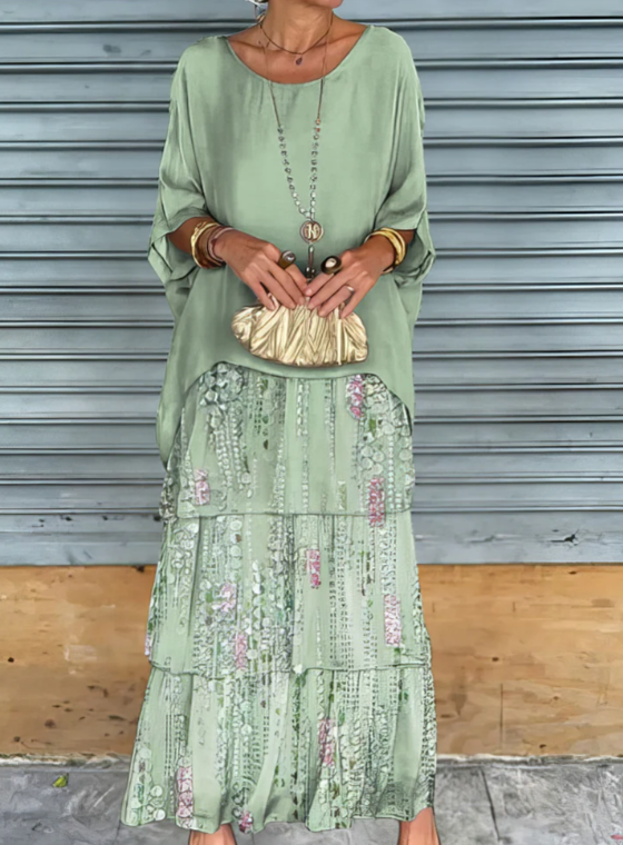 Lara | Elegant Flödande Maxiklänning