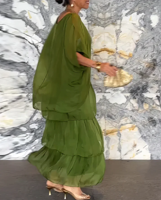 Lara | Elegant Flödande Maxiklänning