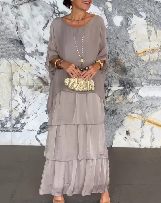 Lara | Elegant Flödande Maxiklänning